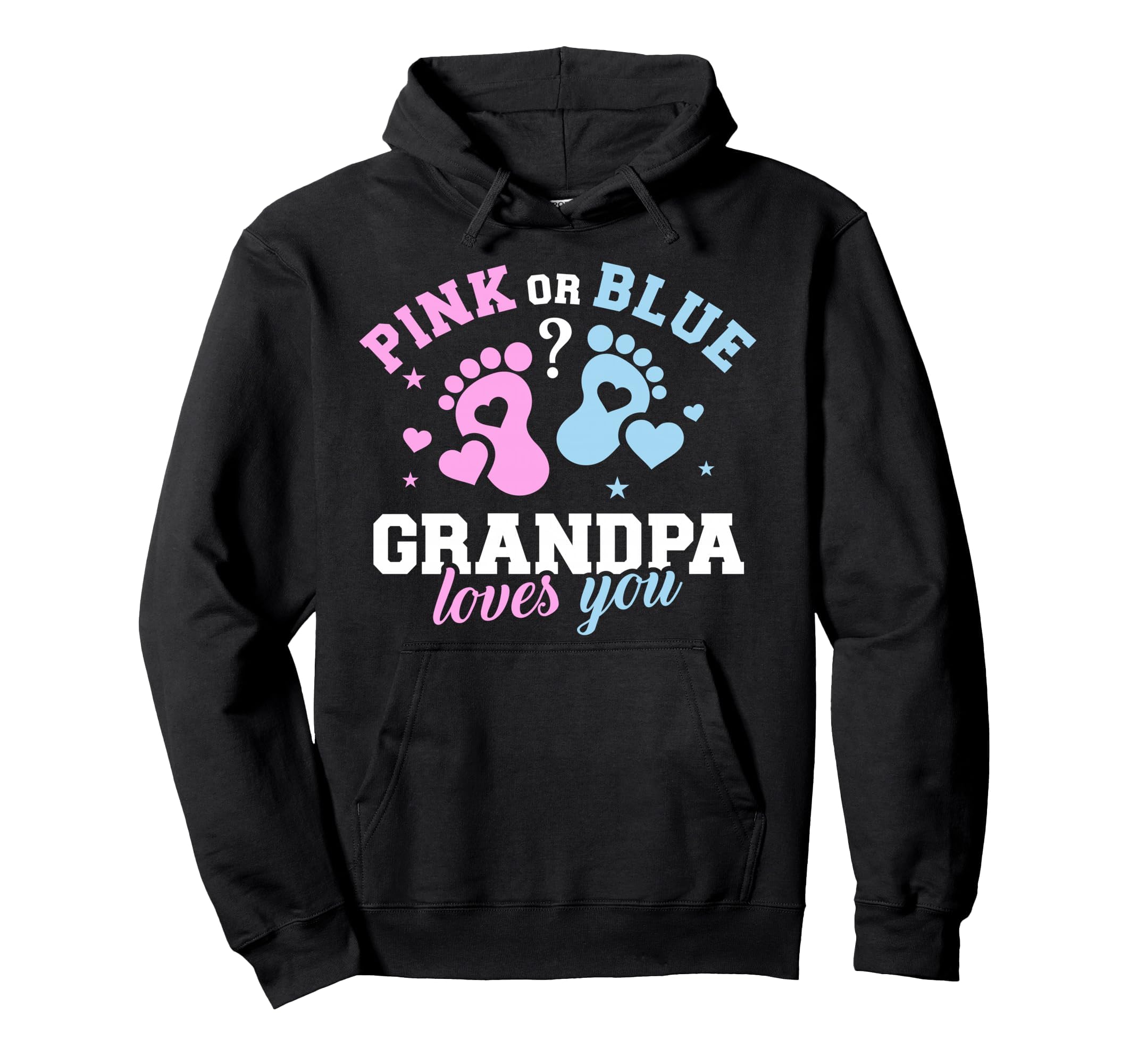 Gender Reveal Grandpa Hoodie - Minimalist Print Men Women - T-Shirt, Sweatshirt, Hoodie