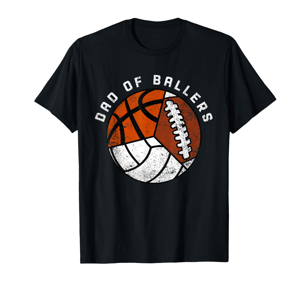 Dad Ballers Funny Volleyball T-Shirt - Unique Graphic for Adults - T-Shirt, Sweatshirt, Hoodie