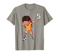 Soccer Funny Dabbing 5 Year Old Gifts T-Shirt - Trendy Graphic Unisex - T-Shirt, Sweatshirt, Hoodie