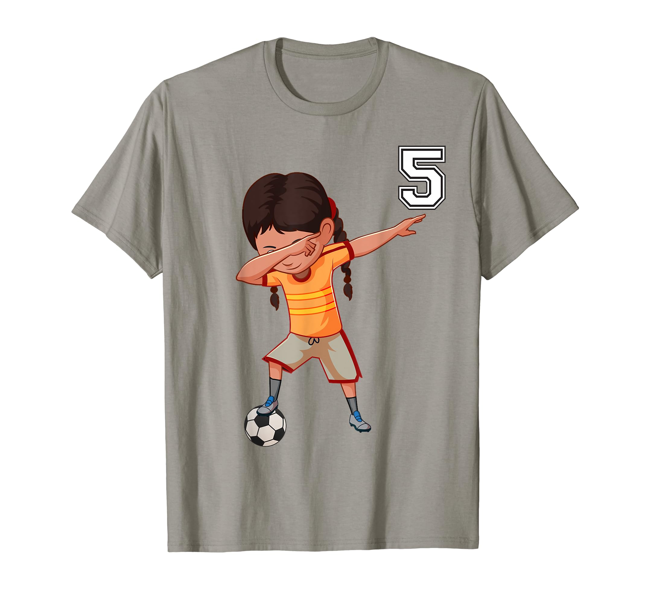 Soccer Funny Dabbing 5 Year Old Gifts T-Shirt - Trendy Graphic Unisex - T-Shirt, Sweatshirt, Hoodie