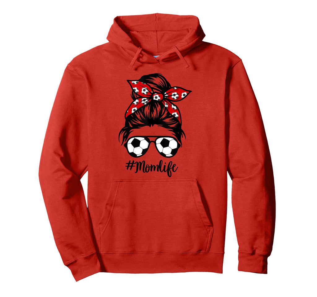Soccer Mom Messy Bun Life Hair Hoodie - Casual Everyday Wear Unisex - T-Shirt, Sweatshirt, Hoodie