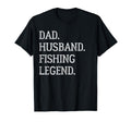 Dad Husband Fishing Legend Fishing Dad T-Shirt - Trendy Graphic for Adults - T-Shirt, Sweatshirt, Hoodie