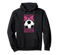 Soccer Sister Ball Coquette Bow Hoodie - Custom Art Print for Adults - T-Shirt, Sweatshirt, Hoodie