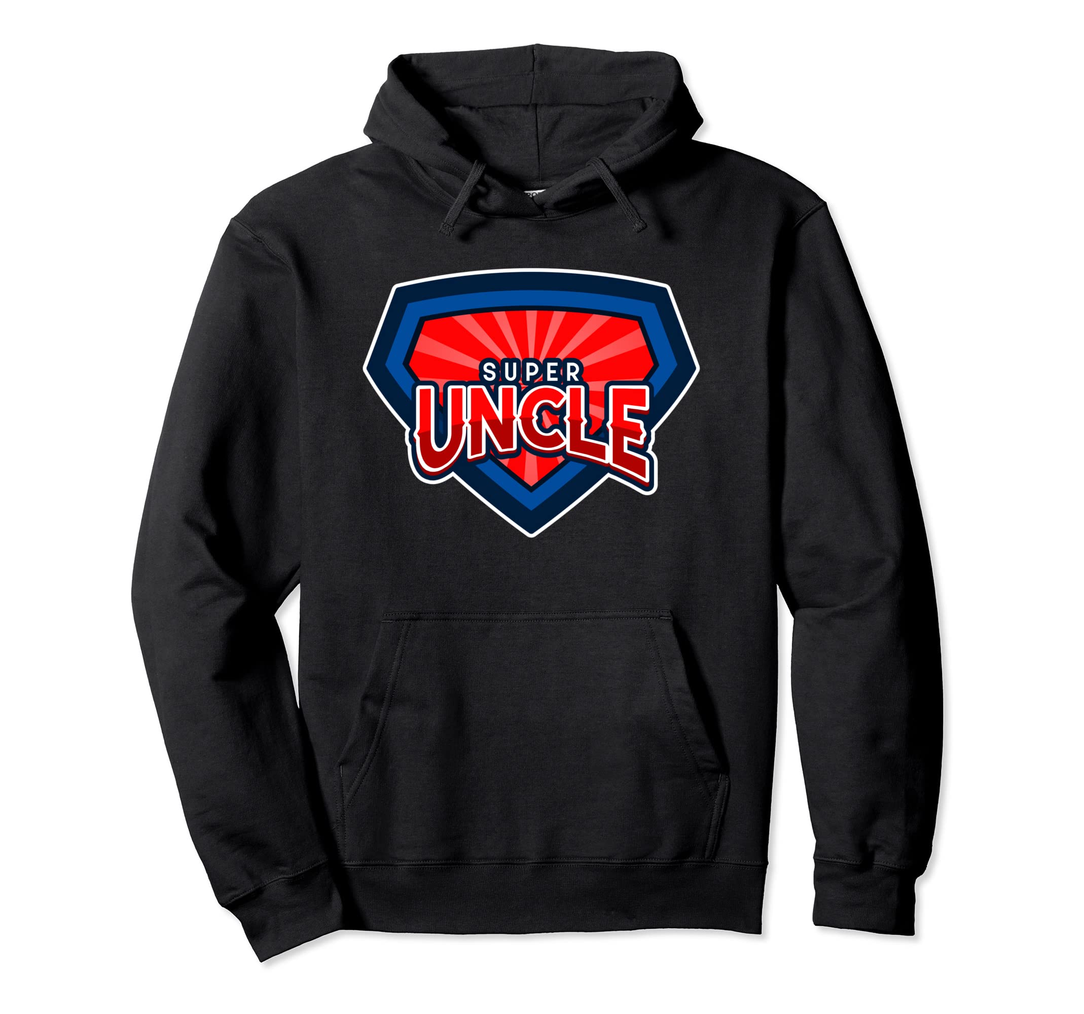 Super Uncle Funny Uncle Hero Hoodie - Custom Art Print Unisex - T-Shirt, Sweatshirt, Hoodie