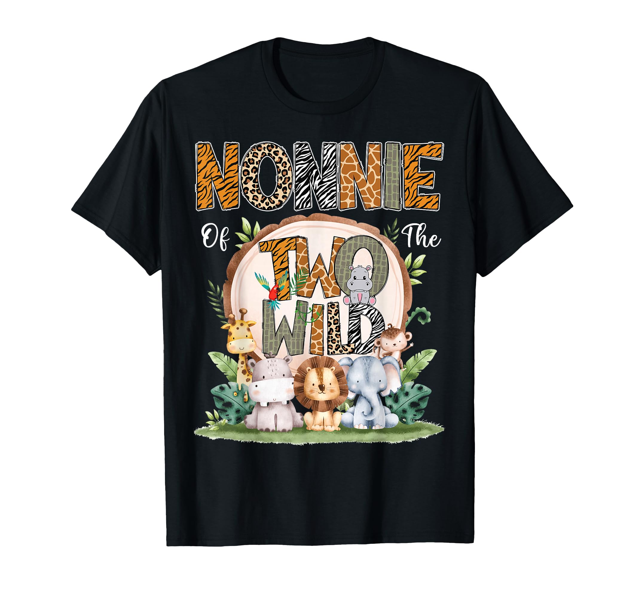 Nonnie Two Wild Animal Safari 2Nd T-Shirt - Graphic Print Men Women - T-Shirt, Sweatshirt, Hoodie