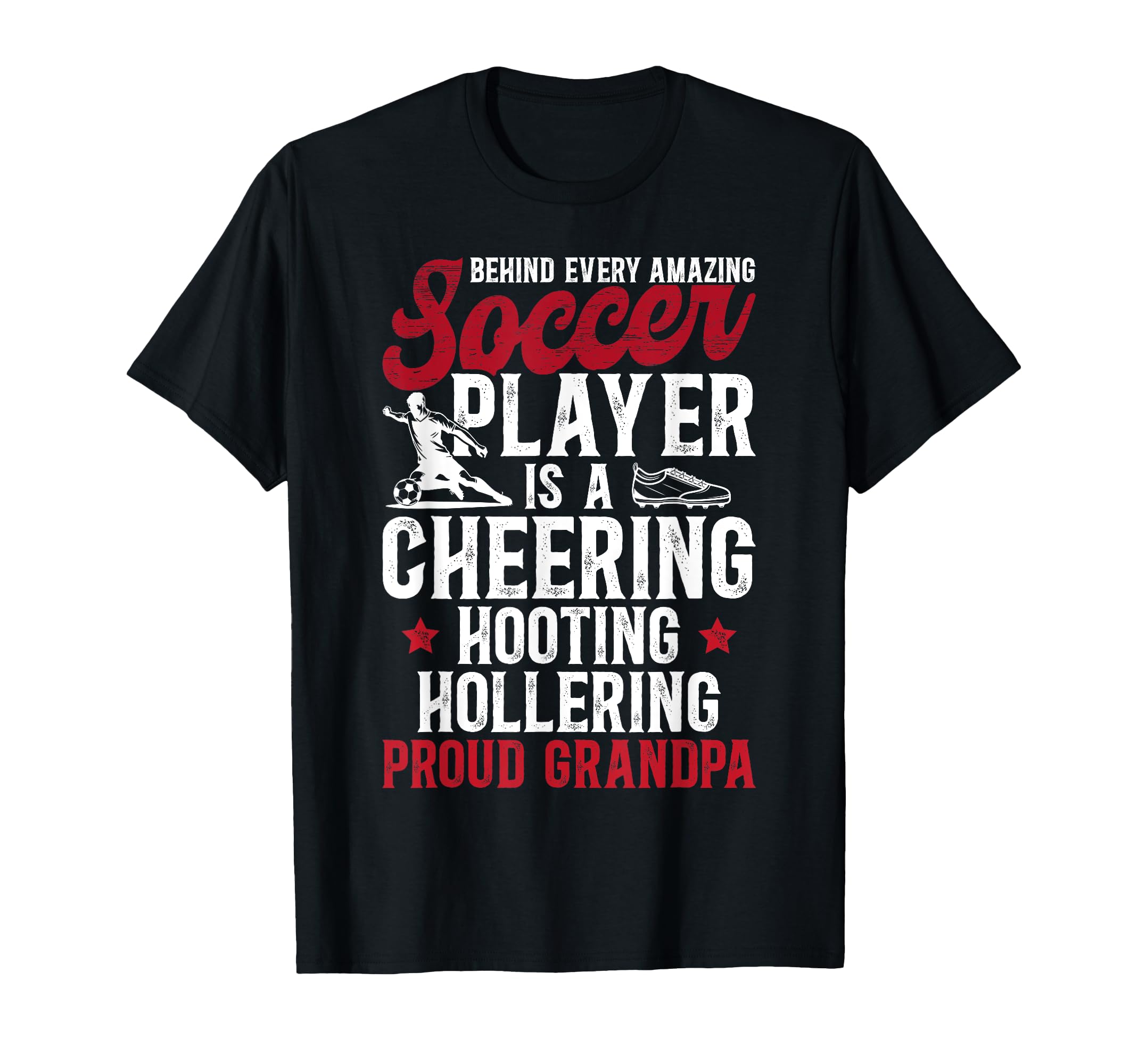 Proud Grandpa Soccer Player T-Shirt - Streetwear Style for Adults - T-Shirt, Sweatshirt, Hoodie