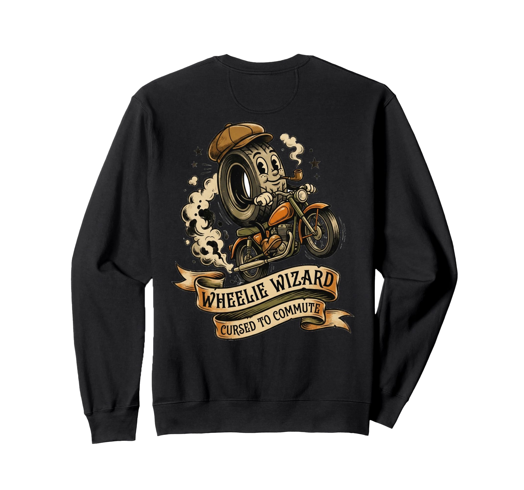 Commuter Bike Old Time Touring Sweatshirt - Minimalist Print Unisex - T-Shirt, Sweatshirt, Hoodie