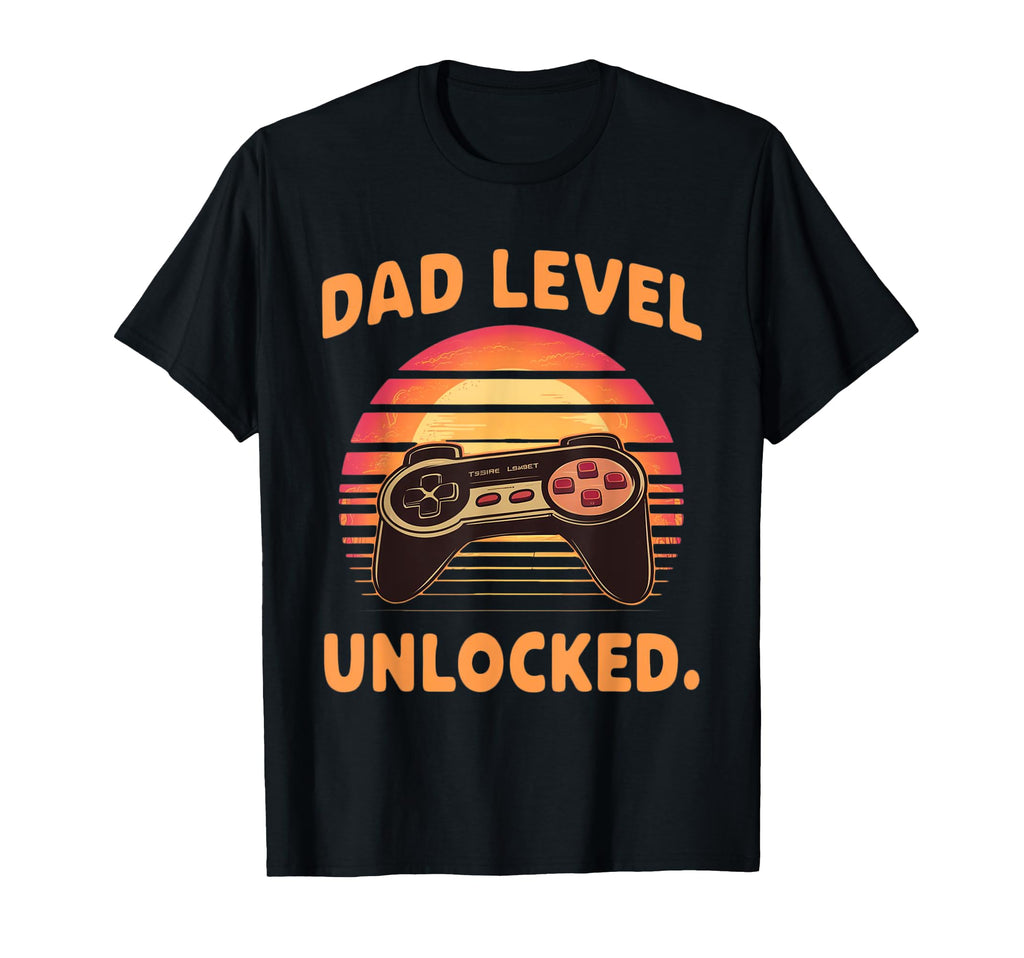 Dad Level Unlocked Funny New Dad Gifts T-Shirt - Fun Novelty Design Unisex - T-Shirt, Sweatshirt, Hoodie