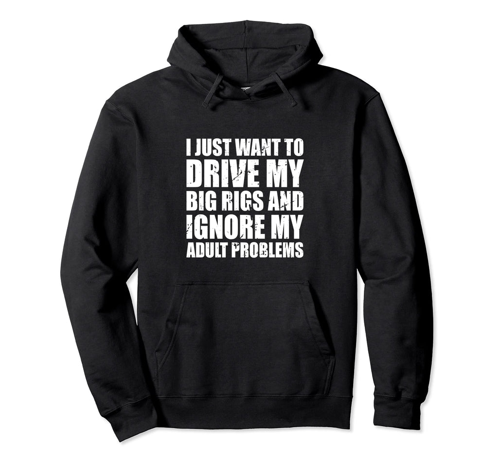 Truck Driver Trucker Freighter Hoodie - Aesthetic Graphic Men Women - T-Shirt, Sweatshirt, Hoodie