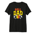 Mens Ball Dad Proud Softball Basketball T-Shirt - Custom Art Print Unisex - T-Shirt, Sweatshirt, Hoodie