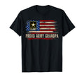 Proud Army Grandpa American Flag Veteran T-Shirt - Novelty Apparel Unisex - T-Shirt, Sweatshirt, Hoodie