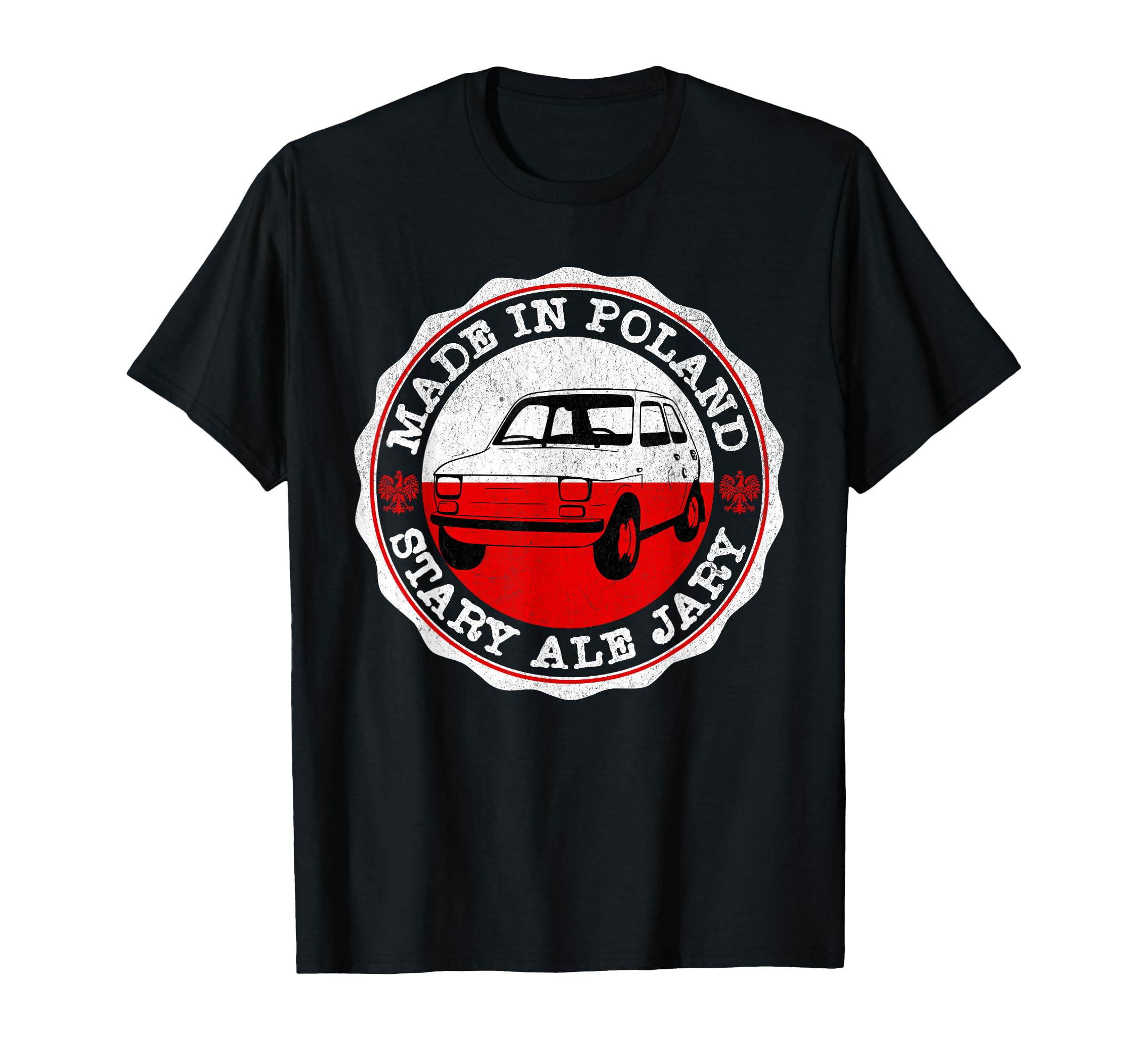 Poland Polska Funny Car Maluch Polish T-Shirt - Aesthetic Graphic Unisex - T-Shirt, Sweatshirt, Hoodie
