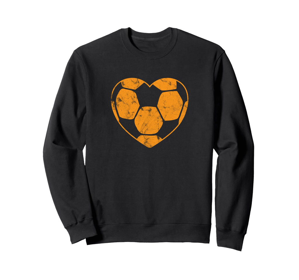 Soccer Ball Shaped Heart Mom Fan Sweatshirt - Aesthetic Graphic for Adults - T-Shirt, Sweatshirt, Hoodie