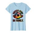 Soccer Runs Family American Flag T-Shirt - Unique Graphic Unisex - T-Shirt, Sweatshirt, Hoodie