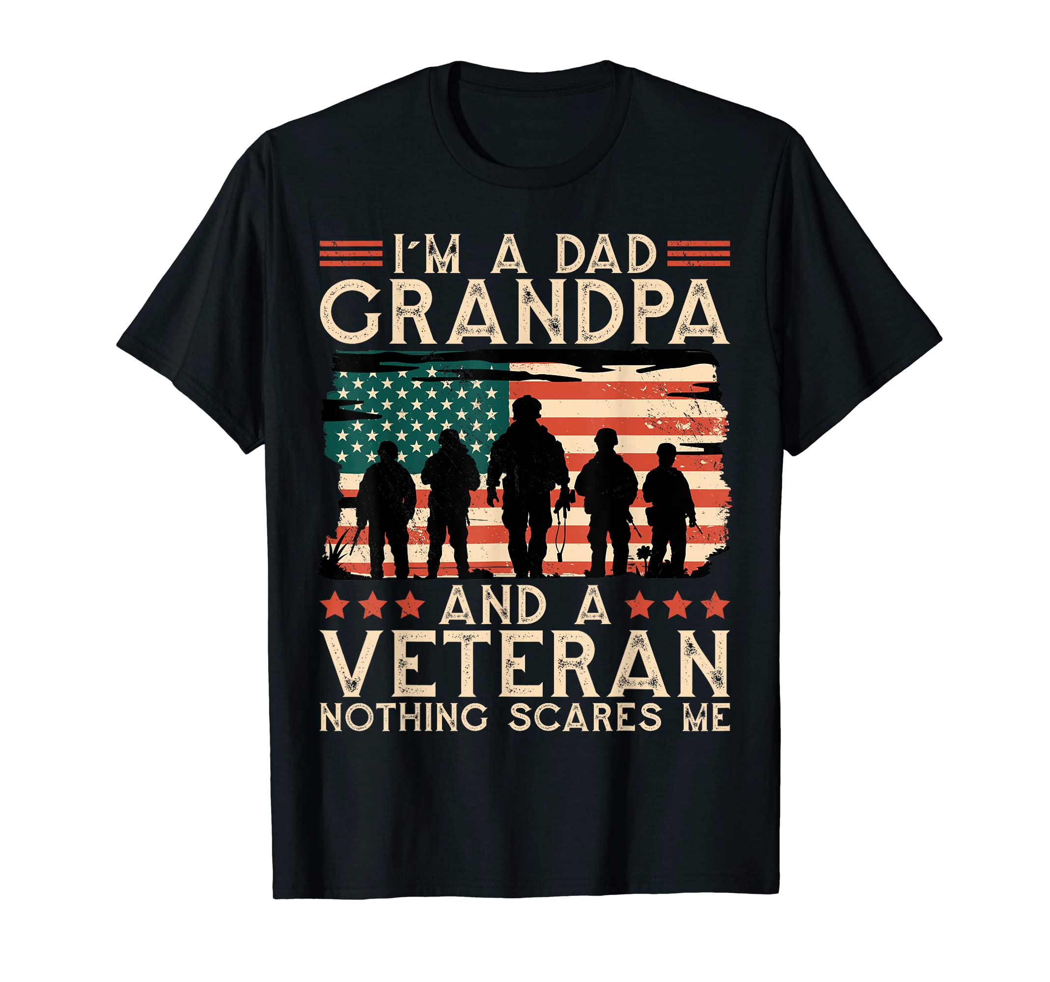 Im Dad Grandpa And Veteran Dad Grandpa T-Shirt - Trendy Graphic Unisex - T-Shirt, Sweatshirt, Hoodie