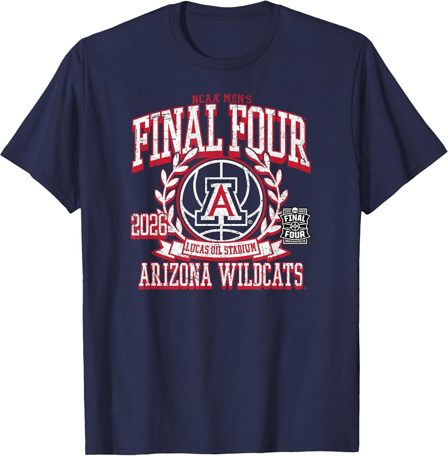 Arizona Wildcats Final Four 2026 Men's Basketball - Adult & Kids T-Shirts, Sweatshirts & Hoodies apparel design preview 1
