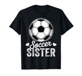 Funny Soccer Sister Mothers Day T-Shirt - Aesthetic Graphic for Adults - T-Shirt, Sweatshirt, Hoodie