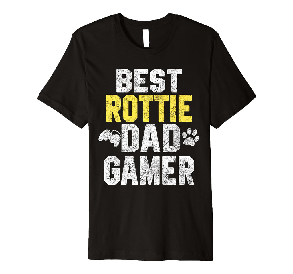 Best Rottie Dad Gamer Rottweiler Dog T-Shirt - Streetwear Style Men Women - T-Shirt, Sweatshirt, Hoodie