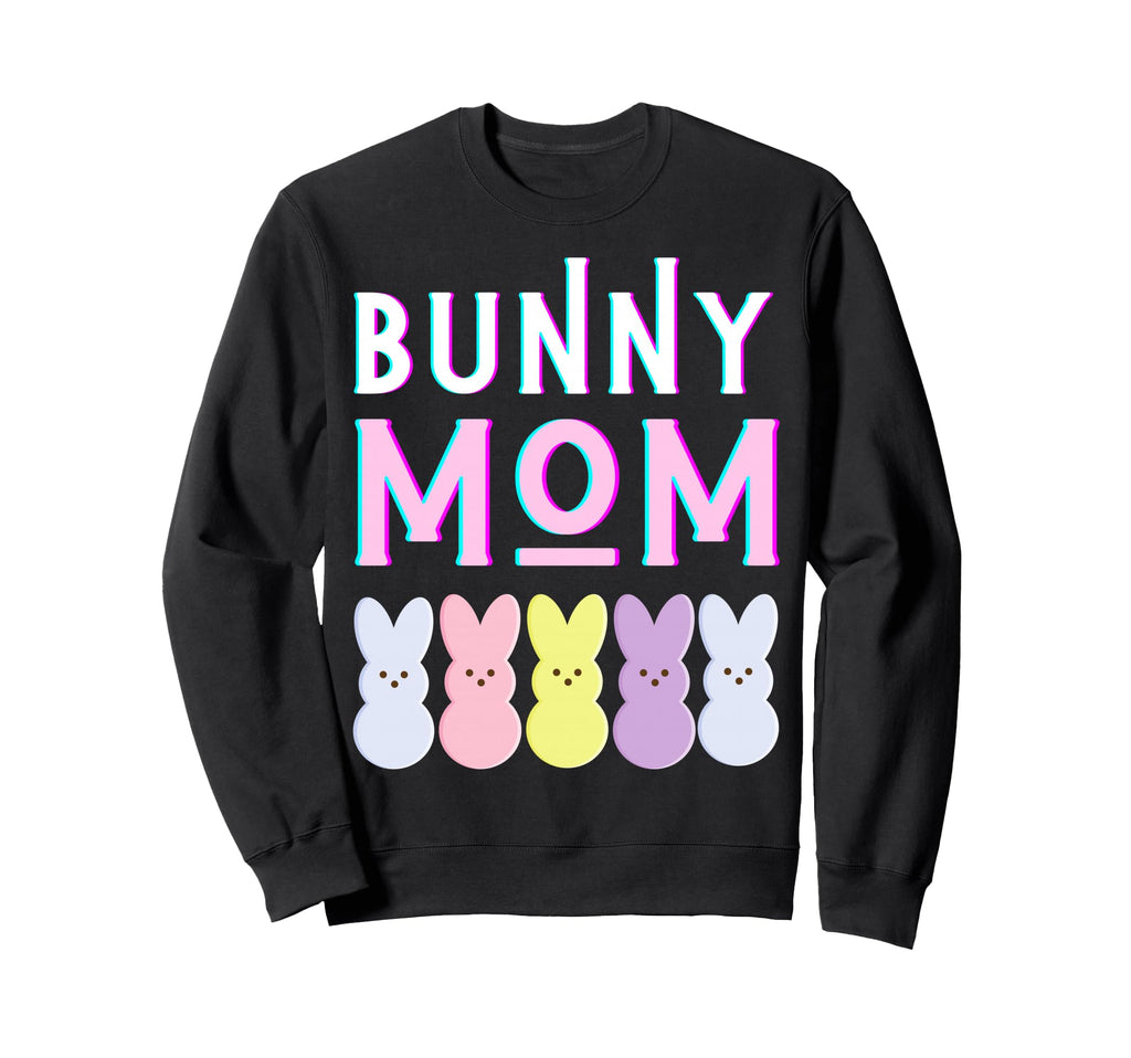 Bunny Mom Funny Easter Mommy Mother Sweatshirt - Custom Art Print Unisex - T-Shirt, Sweatshirt, Hoodie