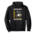 49Th Birthday Raccoon September 1977 49 Hoodie - Unique Graphic Unisex - T-Shirt, Sweatshirt, Hoodie