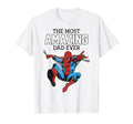 Marvel Spider Fathers Day Most T-Shirt - Aesthetic Graphic for Adults - T-Shirt, Sweatshirt, Hoodie