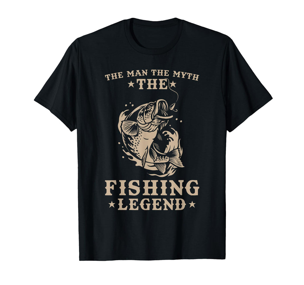 Mens Fishing Angler Dad Myth T-Shirt - Fun Novelty Design for Adults - T-Shirt, Sweatshirt, Hoodie