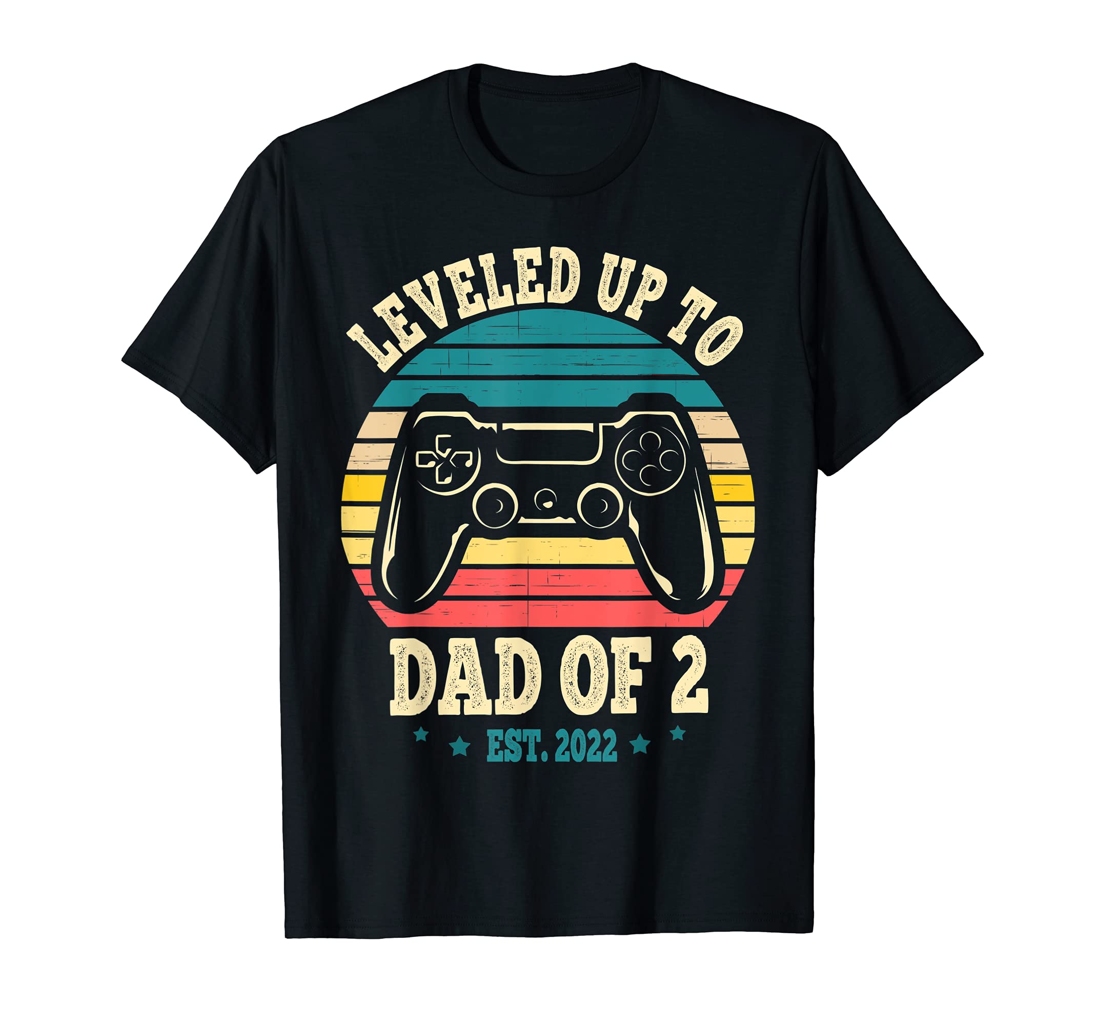 Mens Leveled Up To Dad 2 Daddy Again T-Shirt - Novelty Apparel Men Women - T-Shirt, Sweatshirt, Hoodie