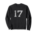Number 17 Big Numbered Team Jersey Sweatshirt - Trendy Graphic Unisex - T-Shirt, Sweatshirt, Hoodie