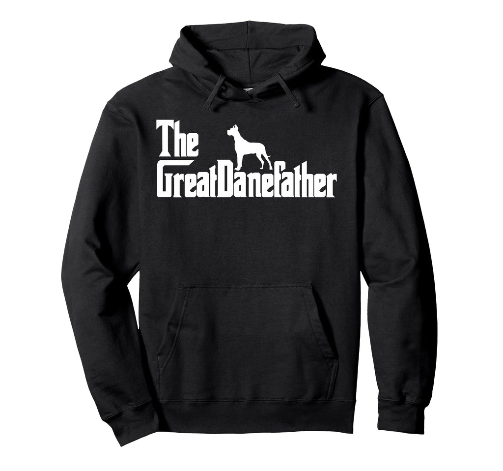 Greatdanefather Funny Great Dane Dog Dad Hoodie - Unique Graphic Men Women - T-Shirt, Sweatshirt, Hoodie