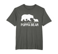 Poppa Bear Happy Fathers Day Matching T-Shirt - Minimalist Print Men Women - T-Shirt, Sweatshirt, Hoodie