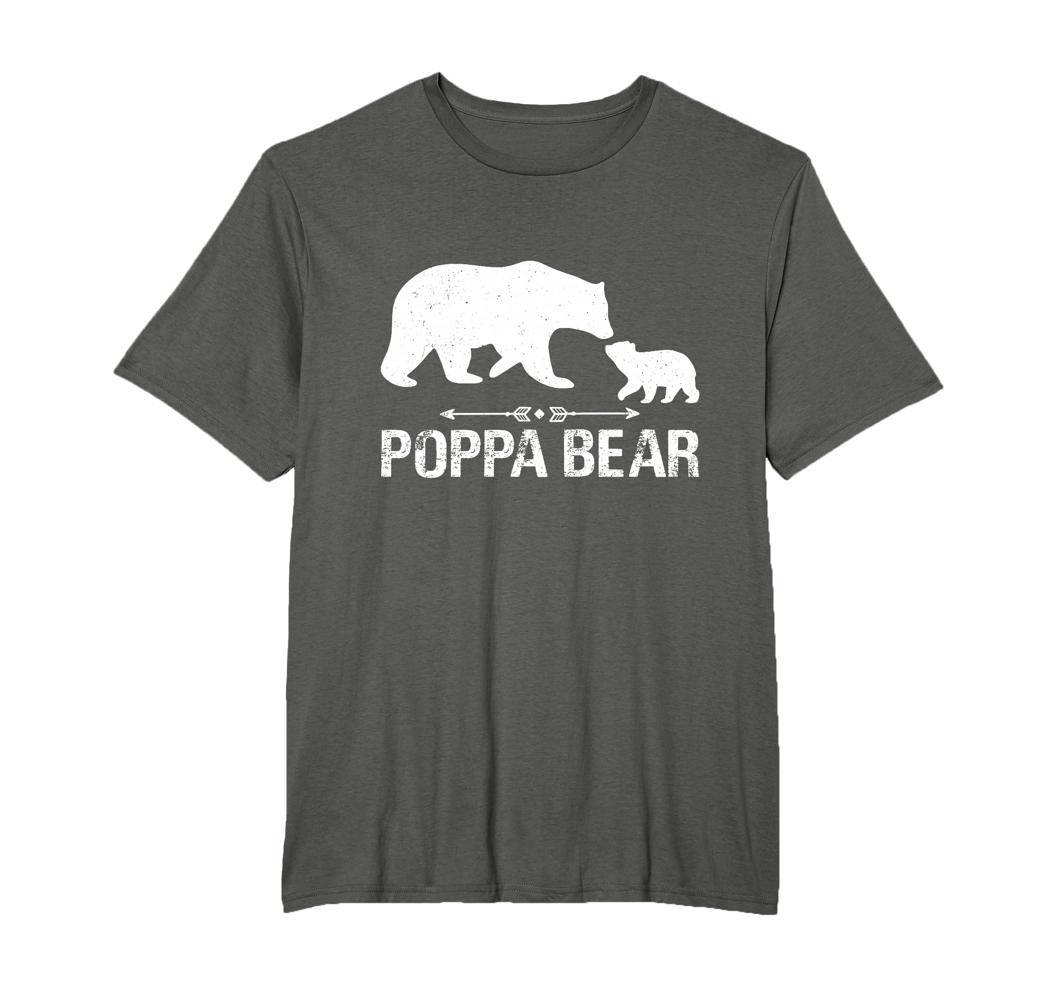 Poppa Bear Happy Fathers Day Matching T-Shirt - Minimalist Print Men Women - T-Shirt, Sweatshirt, Hoodie