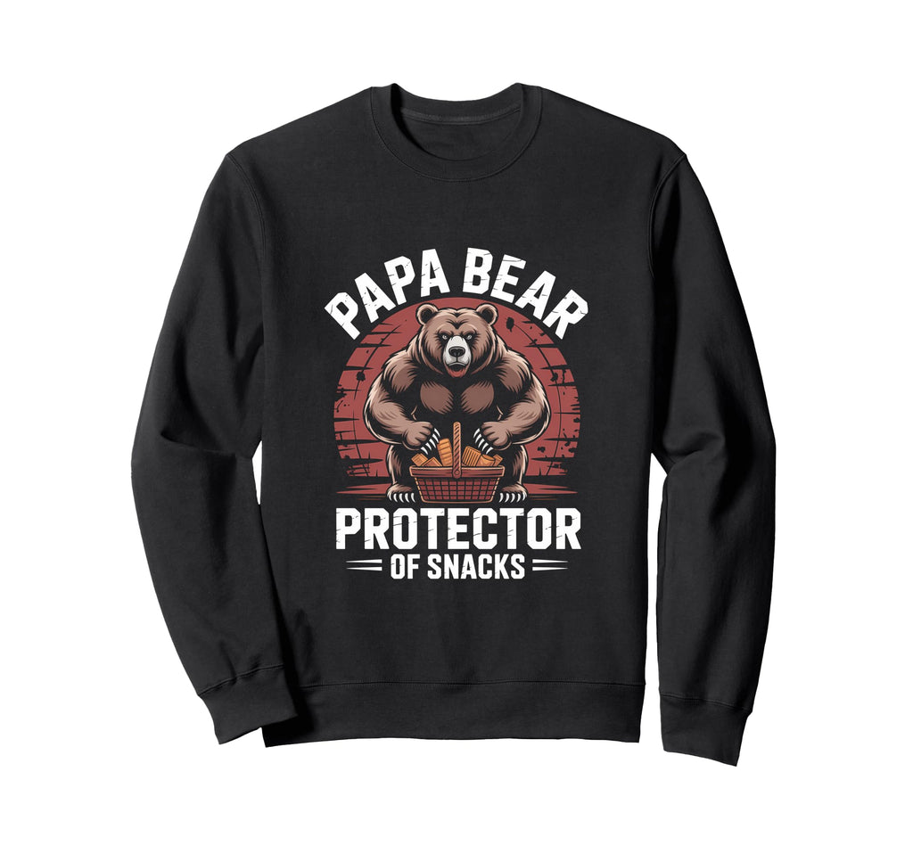 Papa Bear Protector Snacks Sweatshirt - Aesthetic Graphic for Adults - T-Shirt, Sweatshirt, Hoodie