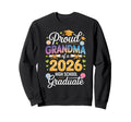 Proud Grandma 2026 High School Graduate Sweatshirt - Unique Graphic Unisex - T-Shirt, Sweatshirt, Hoodie