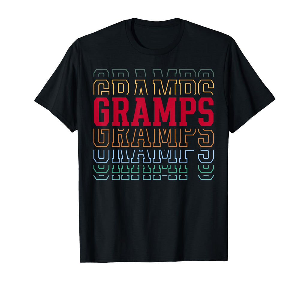Gramps Funny Athletic Lettering T-Shirt - Custom Art Print Men Women - T-Shirt, Sweatshirt, Hoodie