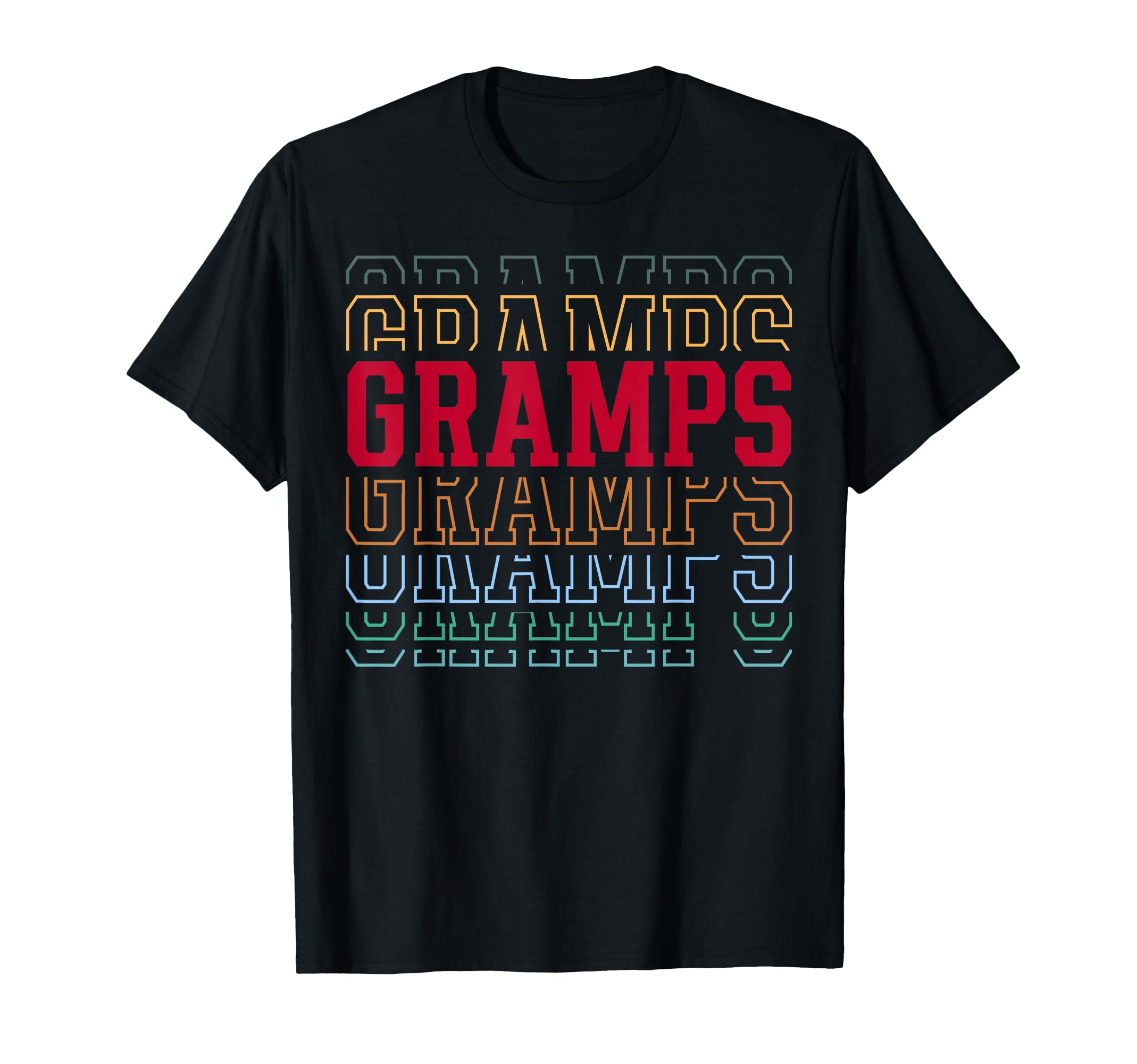 Gramps Funny Athletic Lettering T-Shirt - Custom Art Print Men Women - T-Shirt, Sweatshirt, Hoodie