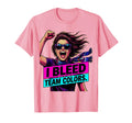 I Bleed Team Colors Proud Soccer Mom T-Shirt - Custom Art Print Unisex - T-Shirt, Sweatshirt, Hoodie