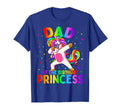 Dad Birthday Princess Dabbing Unicorn Father T-Shirt - Graphic Print Unisex - T-Shirt, Sweatshirt, Hoodie