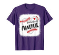 Personalized Baseball Heart Auntie T-Shirt - Novelty Apparel for Adults - T-Shirt, Sweatshirt, Hoodie