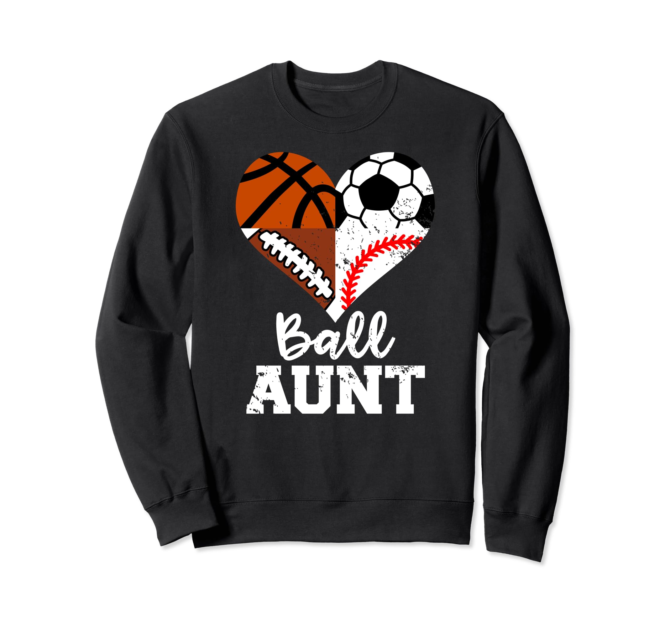 Ball Aunt Funny Soccer Football Sweatshirt - Minimalist Print Men Women - T-Shirt, Sweatshirt, Hoodie