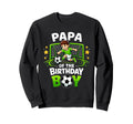 Papa Birthday Soccer Ball Funny Sweatshirt - Custom Art Print Men Women - T-Shirt, Sweatshirt, Hoodie