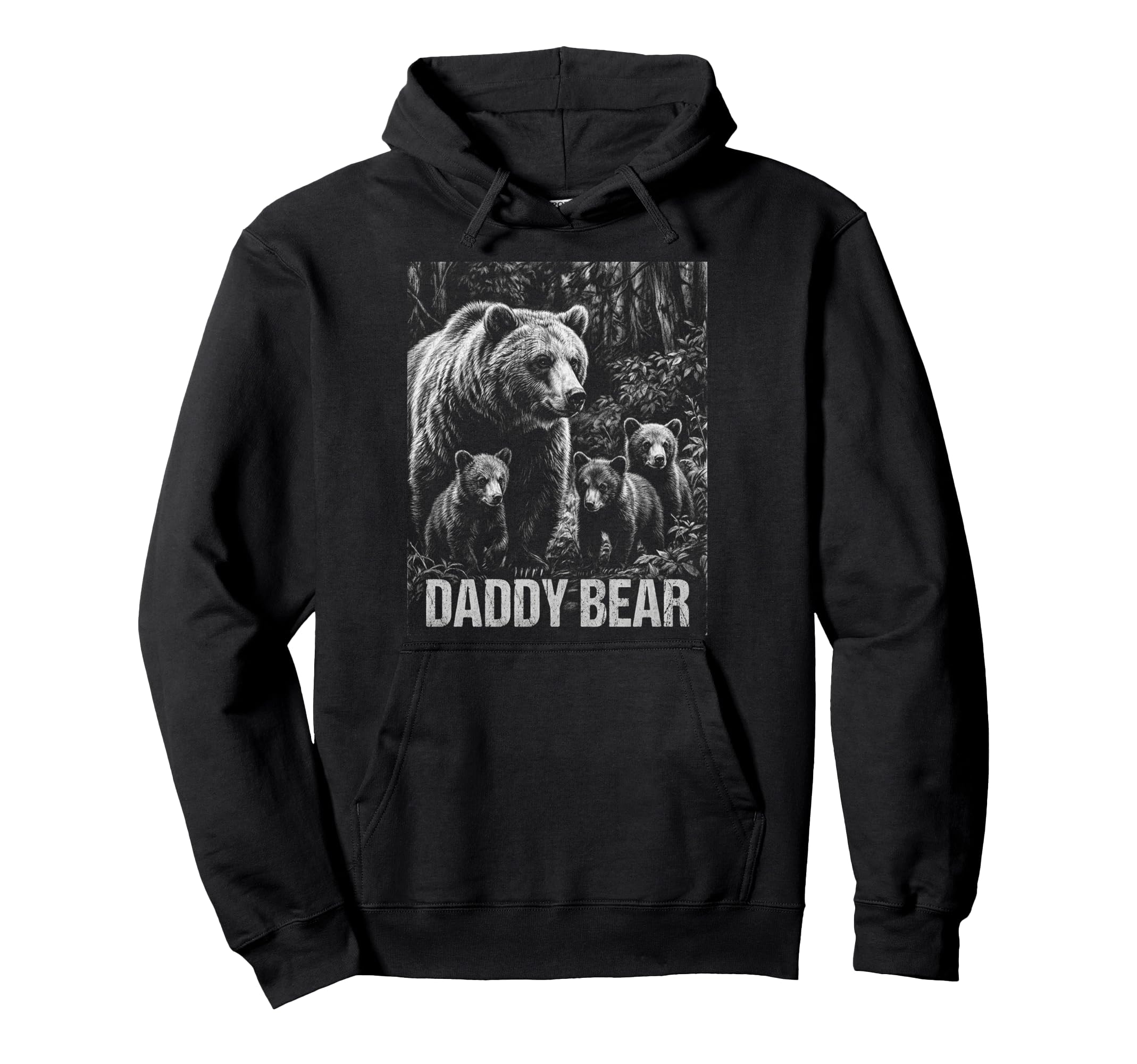 Daddy Bear Family Matching Dad Hoodie - Casual Everyday Wear Men Women - T-Shirt, Sweatshirt, Hoodie