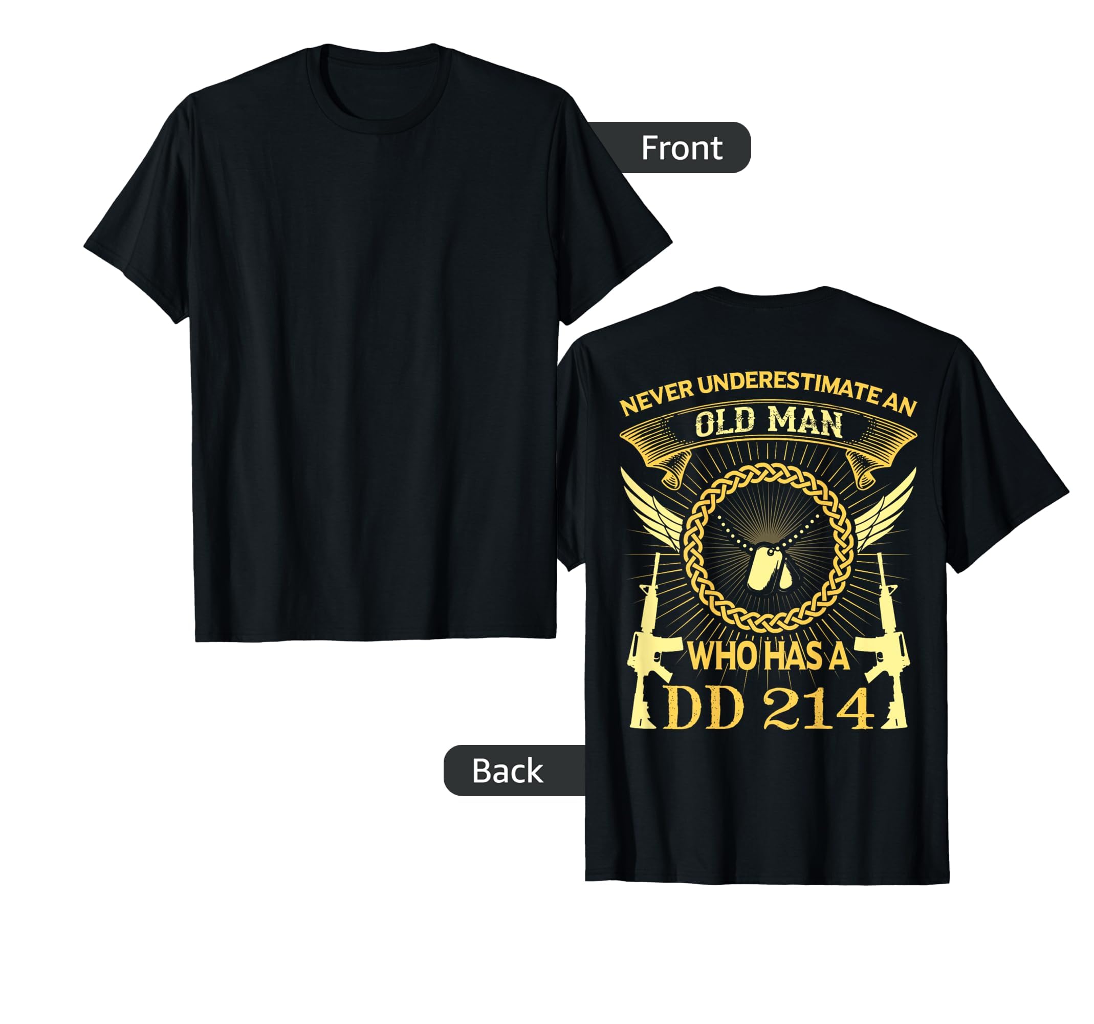 Mens Dad Grandpa Funny Veteran Gift T-Shirt - Trendy Graphic Men Women - T-Shirt, Sweatshirt, Hoodie