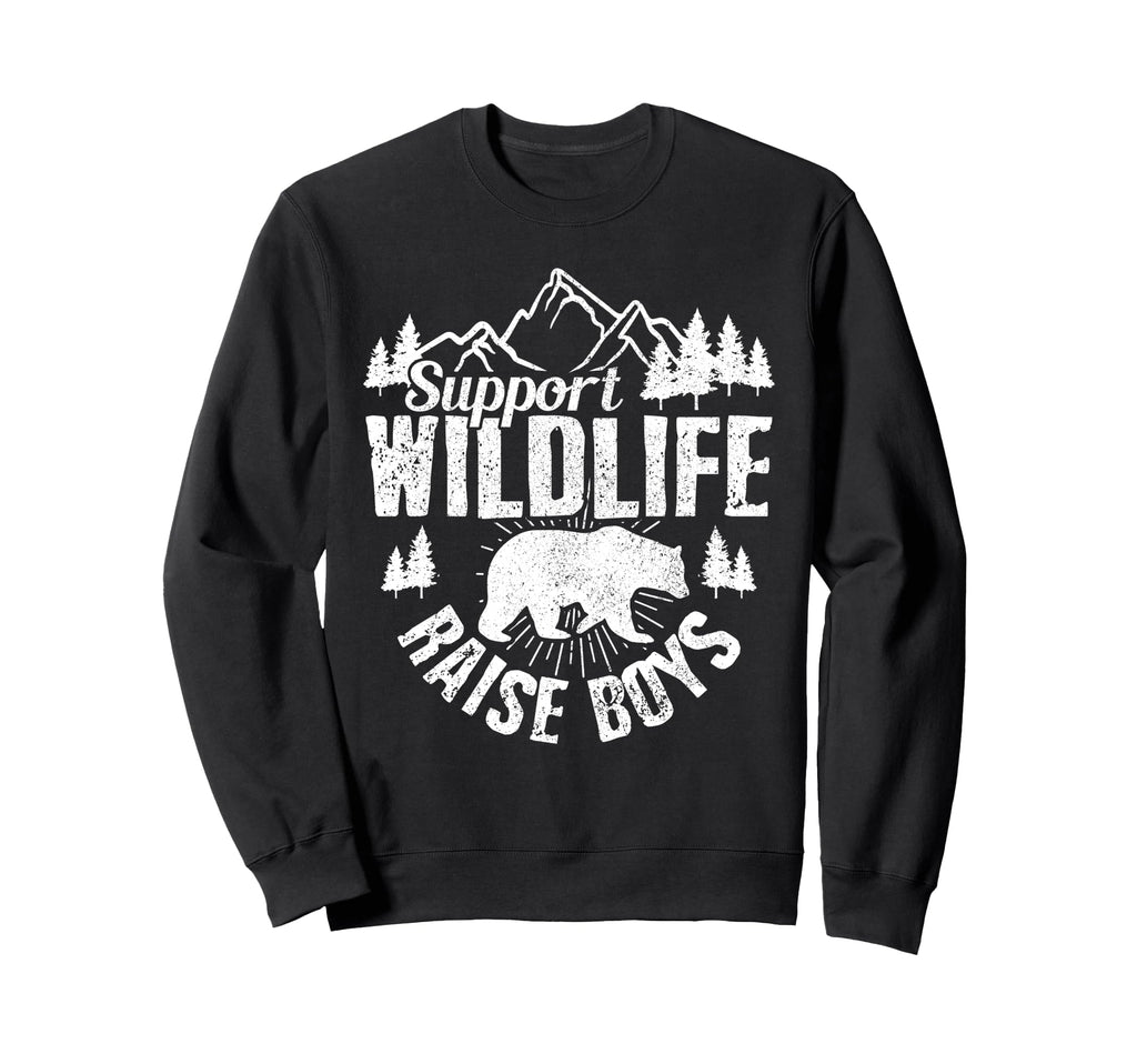 Support Wildlife Raise Mom Dad Sweatshirt - Novelty Apparel for Adults - T-Shirt, Sweatshirt, Hoodie