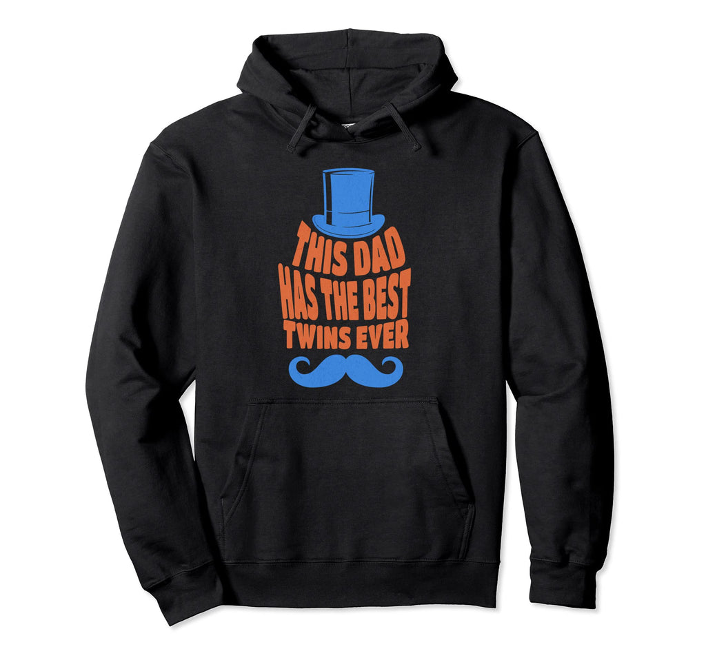 This Dad Has Best Twins Ever Funny Hoodie - Graphic Print Men Women - T-Shirt, Sweatshirt, Hoodie