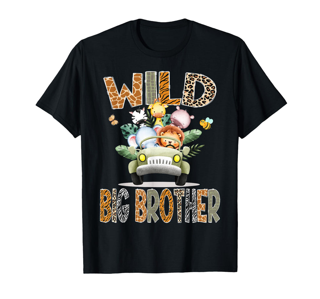 Wild Big Brother 1St Birthday Safari T-Shirt - Trendy Graphic Unisex - T-Shirt, Sweatshirt, Hoodie