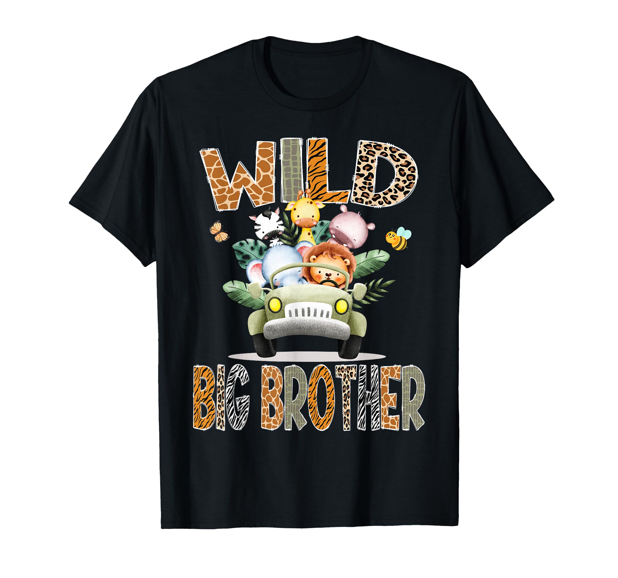 Wild Big Brother 1St Birthday Safari T-Shirt - Trendy Graphic Unisex - T-Shirt, Sweatshirt, Hoodie