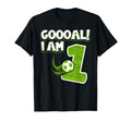 Goooal I Am 1 Soccer Sport First Birthday T-Shirt - Minimalist Print Unisex - T-Shirt, Sweatshirt, Hoodie