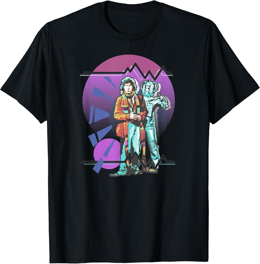 Pop Art 4th Doctor Baker Cosmic Time Travel Fan - Adult & Kids T-Shirts, Sweatshirts & Hoodies apparel design preview 1