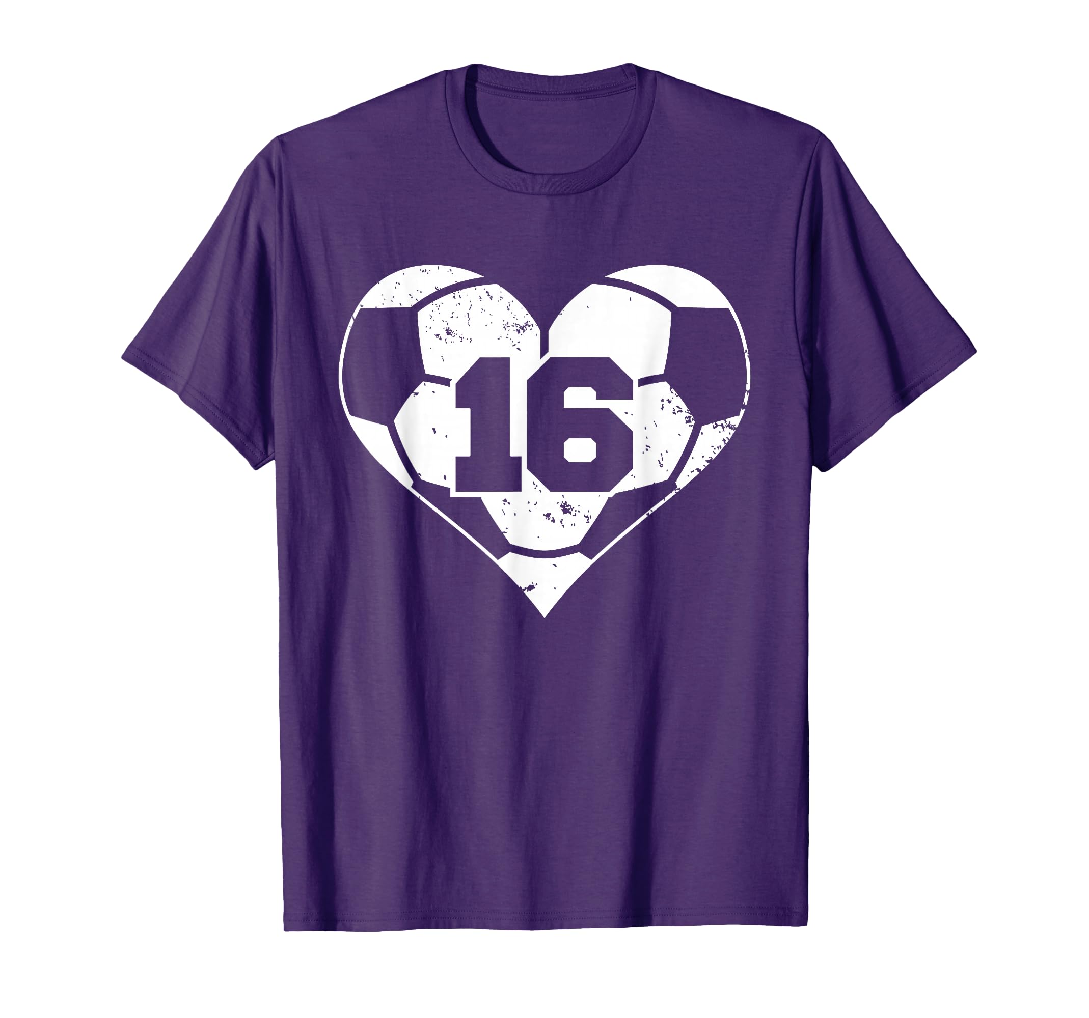 Soccer Number 16 Jersey Funny T-Shirt - Fun Novelty Design for Adults - T-Shirt, Sweatshirt, Hoodie