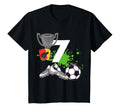 7Th Birthday 7 Years Soccer Footballer T-Shirt - Aesthetic Graphic Unisex - T-Shirt, Sweatshirt, Hoodie